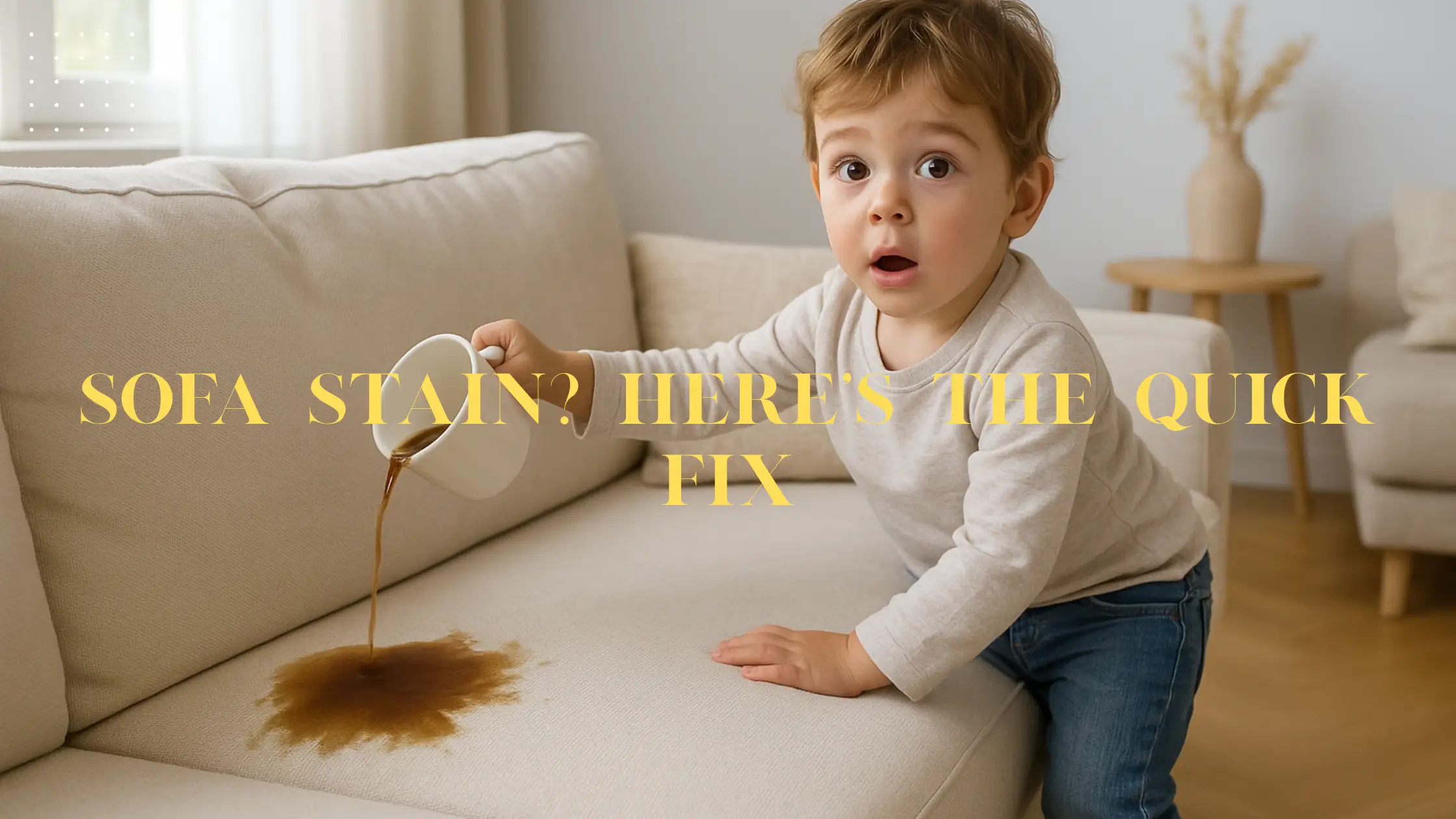 How to Clean & Style a Cream Couch Like a Pro — Stain Solutions + Design Tricks